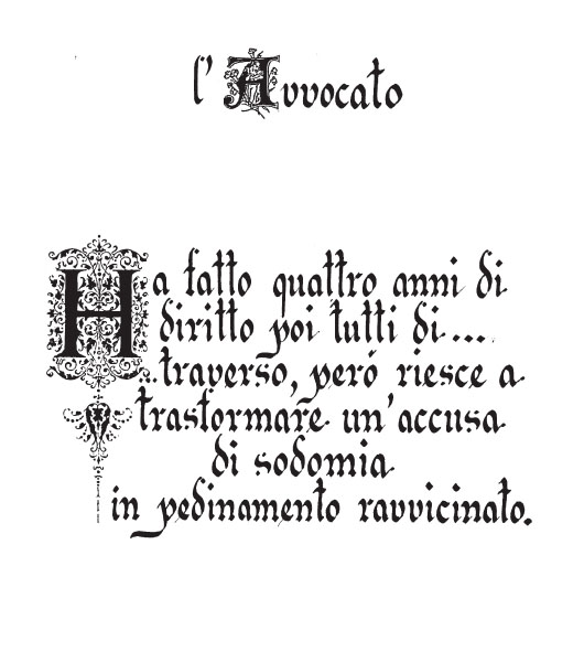 frase satirica avvocato